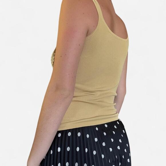 Gold sequin vintage striped tank top - Picture 3 of 3